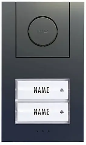 m-e modern-electronics Vistus AD ALU 4020 A Комплект дротового домофона Vistus для двоквартирного будинку, антрацит