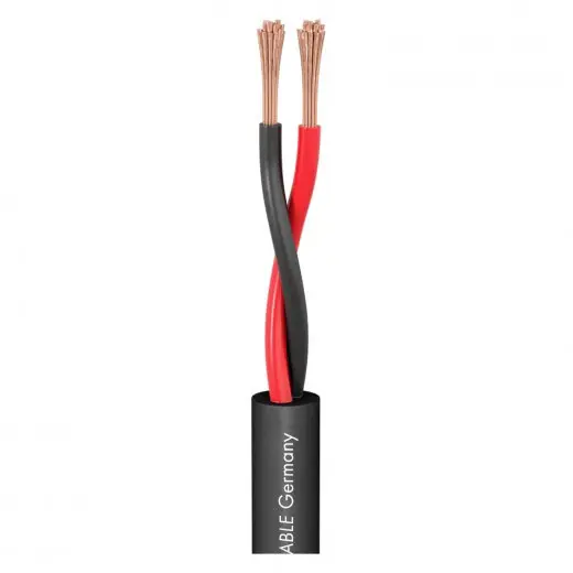 Акустичний кабель Sommer Cable 425-0051FC 2 x 2,5 мм² + 2 x 2,5 мм² Чорний Кількість товарів на погонний метр