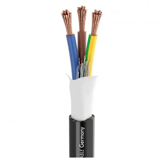 Монтажний кабель Sommer Cable 700-0241-0325AQ PUR, 3 x 2,5 мм² + 3 x 2,5 мм², чорний, Кількість товарів на погонний метр