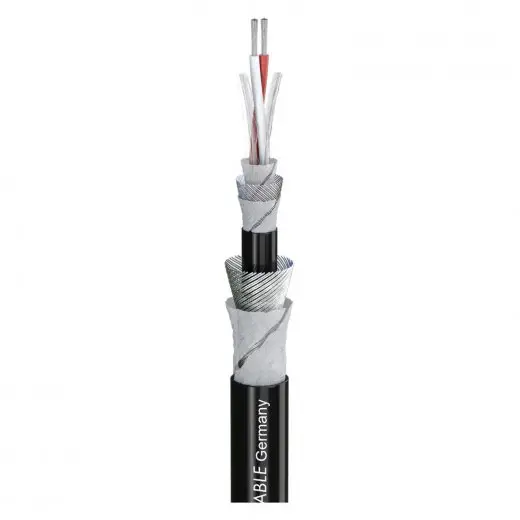 Микрофонный кабель Sommer Cable 200-0241AQ UNITRONIC® 2 x 0,25 мм² + 2 x 0,25 мм², черный. Количество единиц в погонном метре.