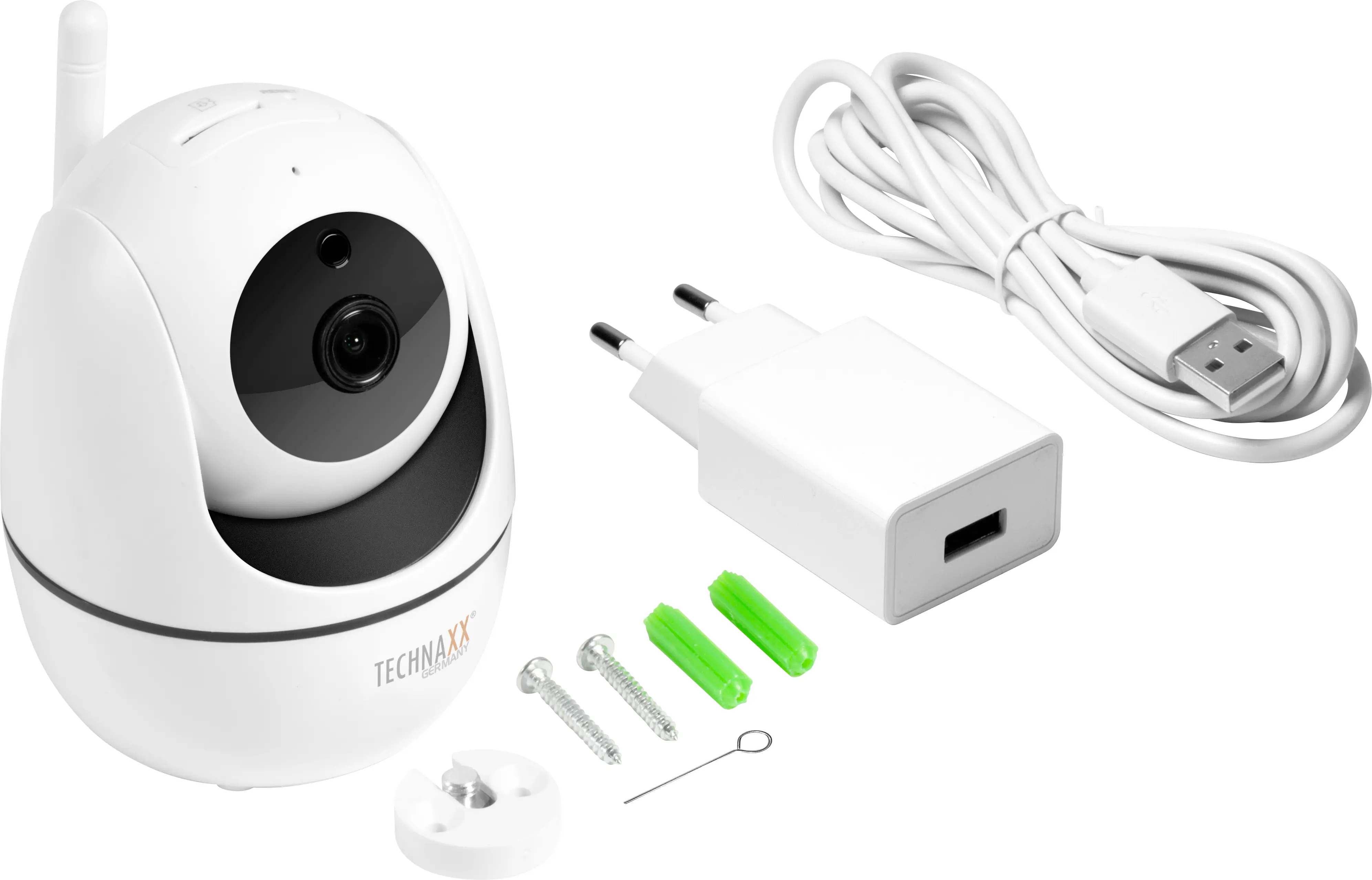Technaxx TX-146 4882 дротова, бездротова, WLAN, LAN IP-камера відеоспостереження 1-канальна 1920 x 1080 пікселів
