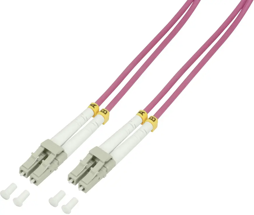 Оптоволоконний кабель LogiLink FP4LC02 2,00 м, фіолетовий, 50/125 мк, багатомодовий, OM4