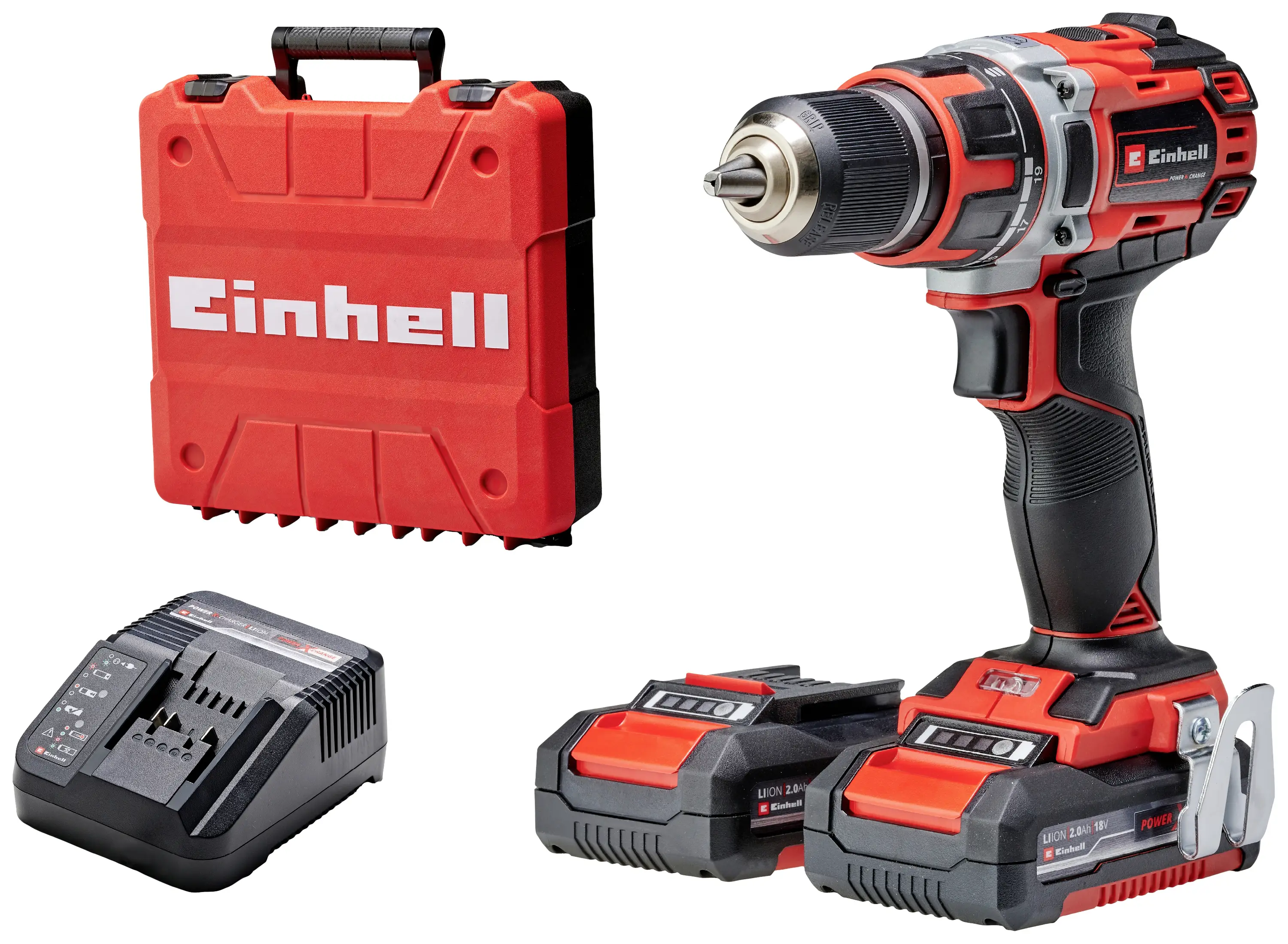 Акумуляторний дриль-шуруповерт Einhell Professional TP-CD 18/50 Li BL (2x2.0Ah) 4513896 18 V 2 Ah із зарядним пристроєм, 2 акумуля