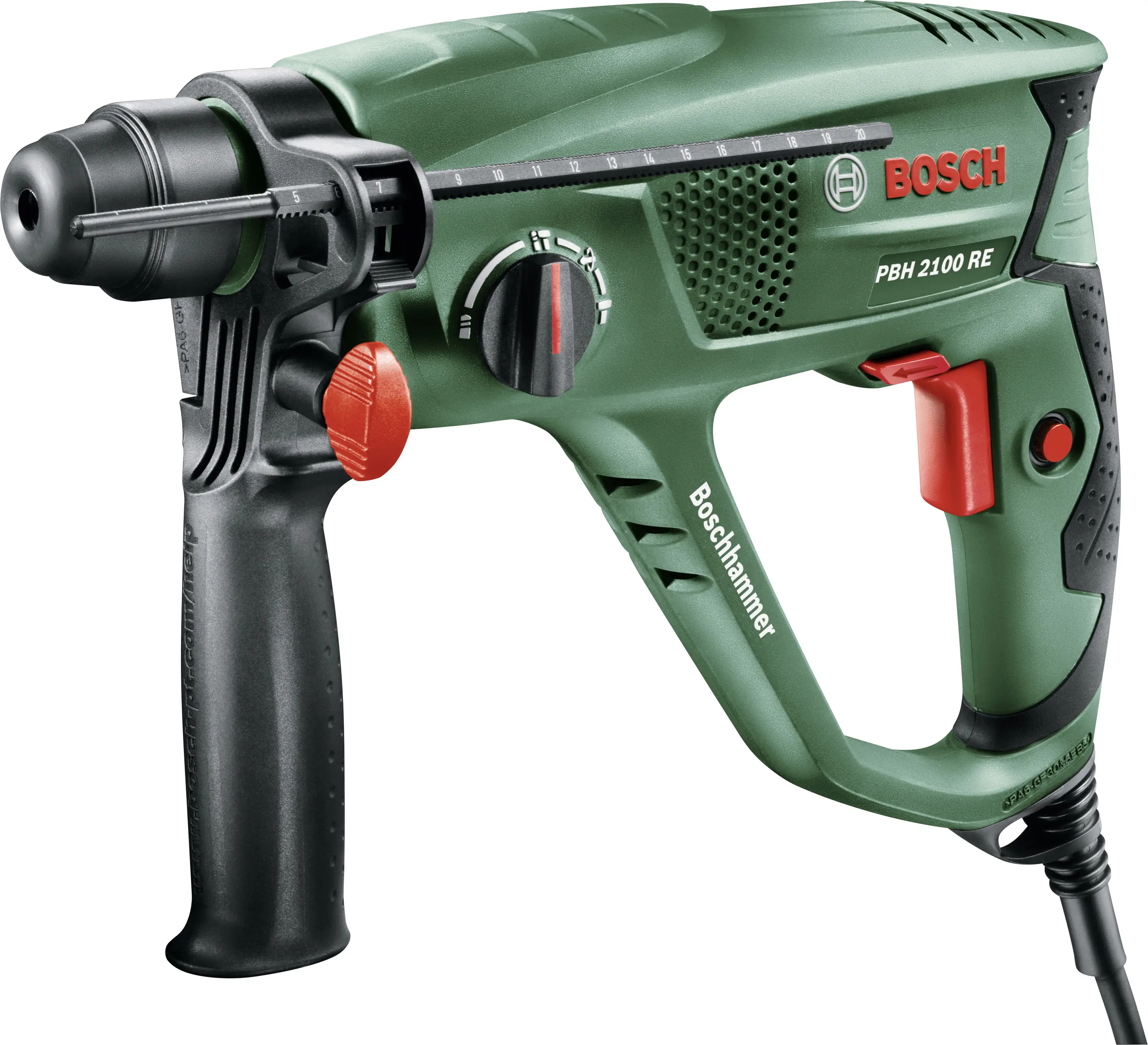 Перфоратор Bosch Home and Garden PBH 2100 RE SDS-Plus, 550 Вт, в комплекте с кейсом.