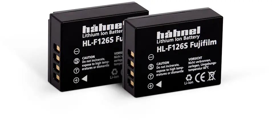 Hähnel Fototechnik HL-F126S replacement battery, 2er, Li-Ion, 7.2 V, 1130 mAh