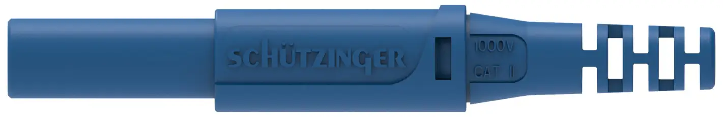 Разъем Schützinger DI SFK 30 S Au / OK / BL, штекер, с пружинным защитным кольцом, 1 шт.