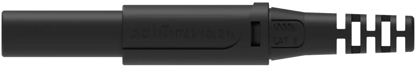 Разъем Schützinger DI SFK 30 S Ni / OK / SW штекерный с пружинным защитным кольцом, 1 шт.