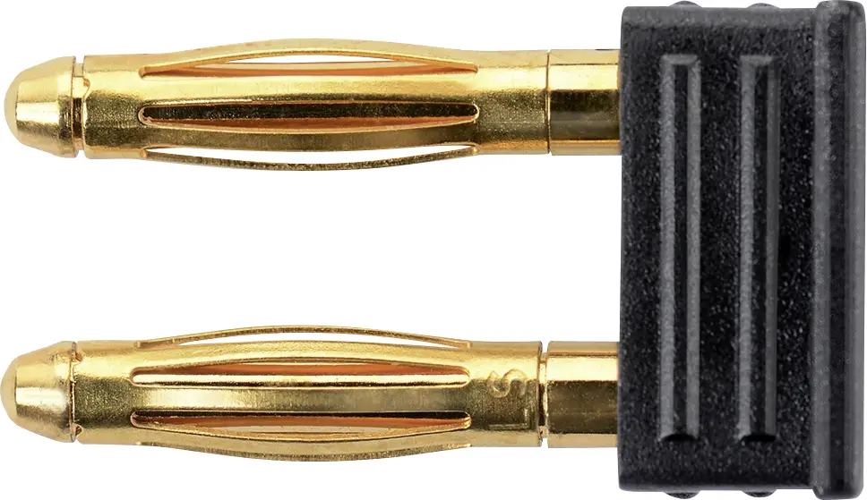 Перемычка с разъёмом «папа» Schützinger KURZ 6730/5.08-2 IG Au/SW KURZ 6730/5.08-2 IG Au/SW чёрная 1 шт.