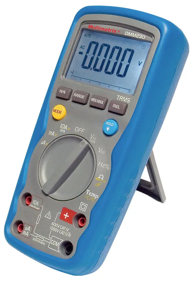 Цифровий мультиметр Multimetrix DMM 230 IP67 CAT III 1000 В, CAT IV 600 В Відображається: 6000