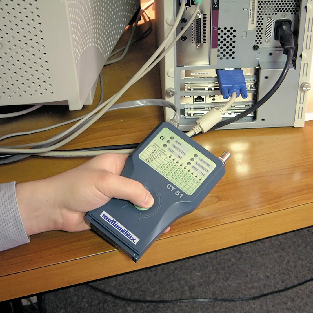Кабельный тестер Multimetrix CT 51 P06237901, проверка целостности цепи, определение места обрыва