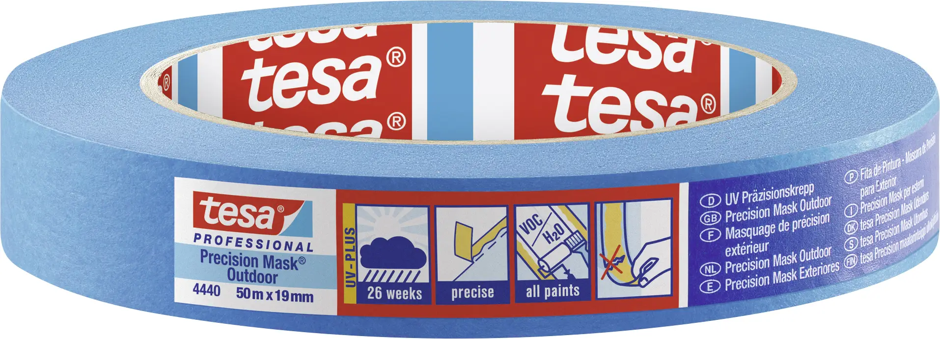 Малярная лента tesa® Professional 04440-00000-00 PRECISION OUTDOOR (Д x Ш) 50 м x 19 мм 50 м 1 шт.