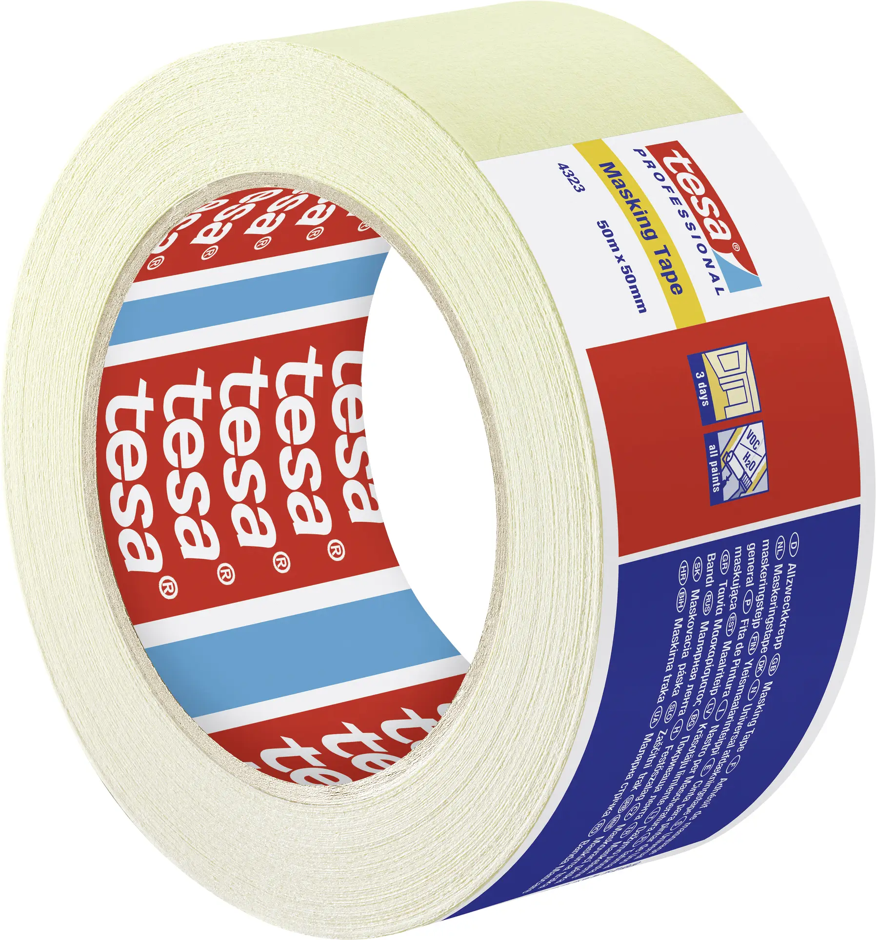 Малярська стрічка tesa tesakrepp® 04323-00044-00 СТАНДАРТНА (Д x Ш) 50 м x 50 мм 50 м 1 шт.