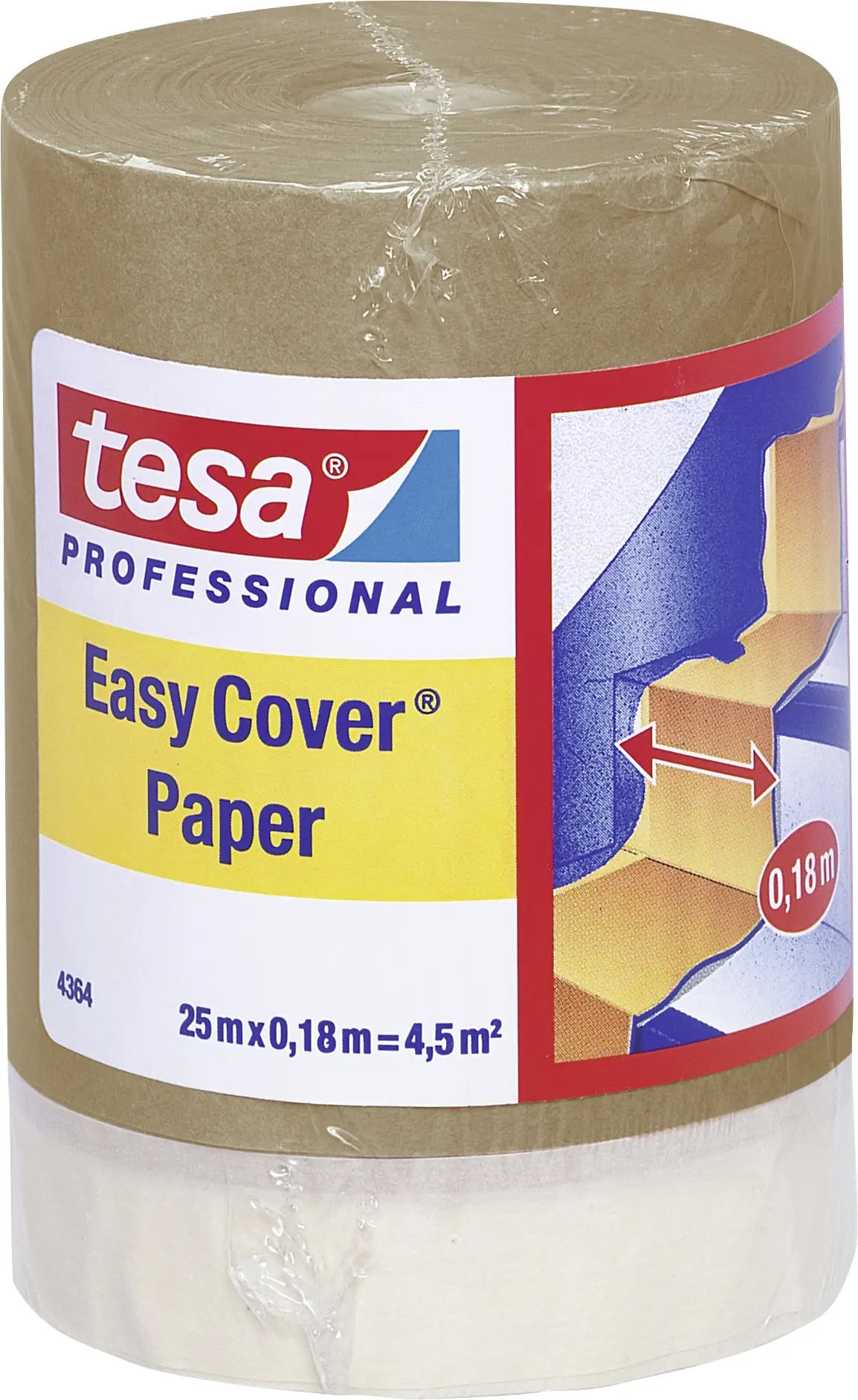 Маскирующая бумага tesa Easy Cover® 04364-00001-01 (Д x Ш) 25 м x 18 см 25 м 1 шт.