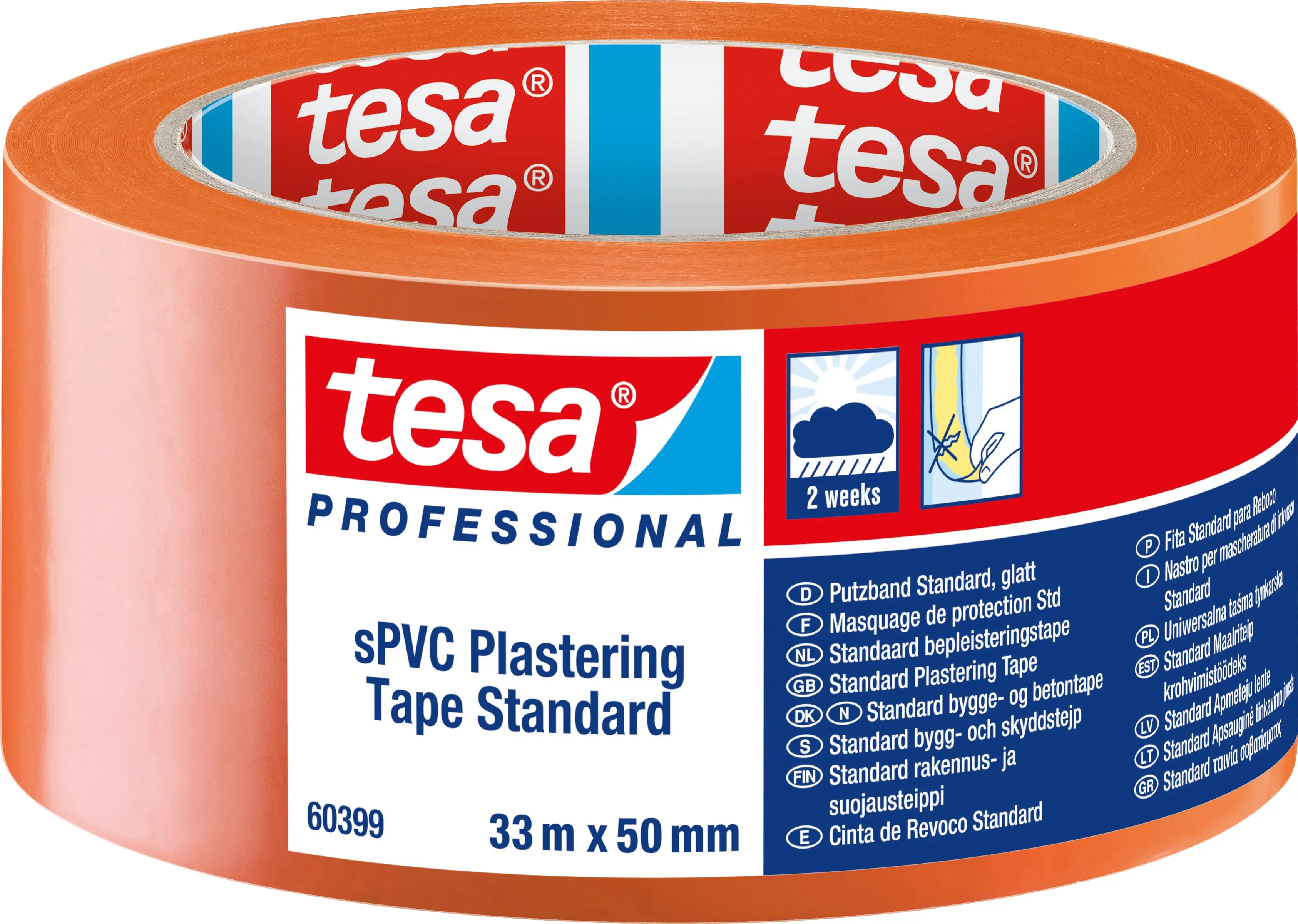 Штукатурная лента tesa® Professional 60399-00001-01 SPVC (Д x Ш) 33 м x 50 мм 33 м 1 шт.