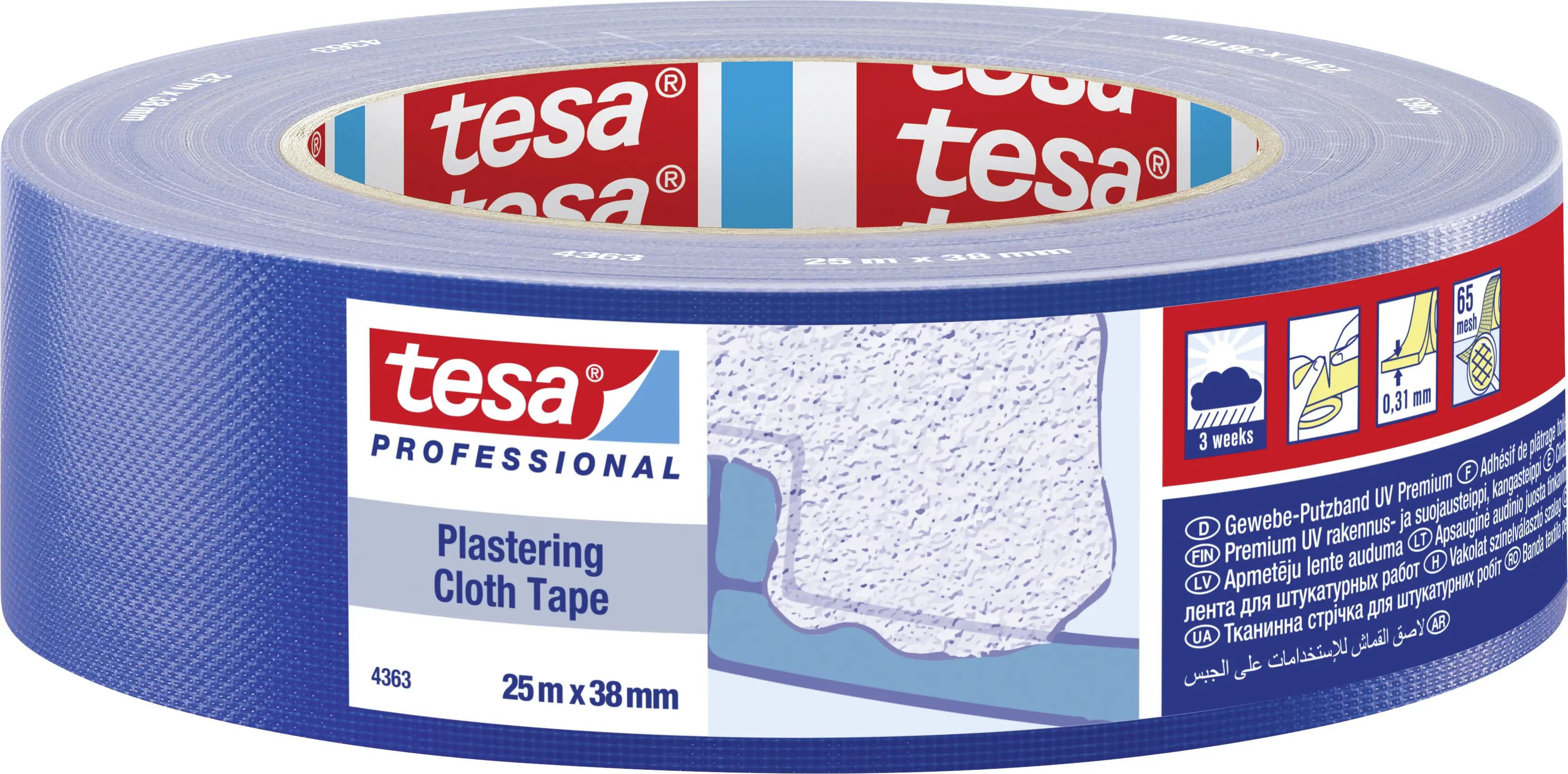 Штукатурна стрічка tesa tesa® Professional 04363-00003-02 (Д x Ш) 25 м x 38 мм 25 м 1 шт.
