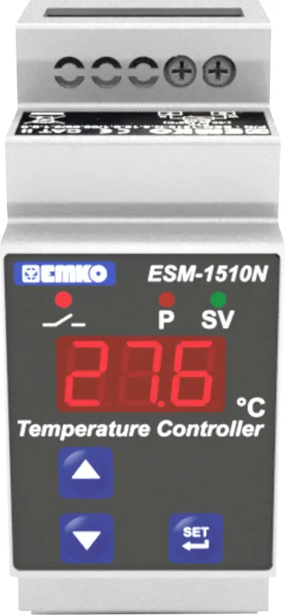 Термостат Emko ESM-1510-N.5.18.0.1/00.00/2.0.0.0 NTC -50 до 100 °C Реле 5 А (Д x Ш x В) 62 x 35 x 90 мм