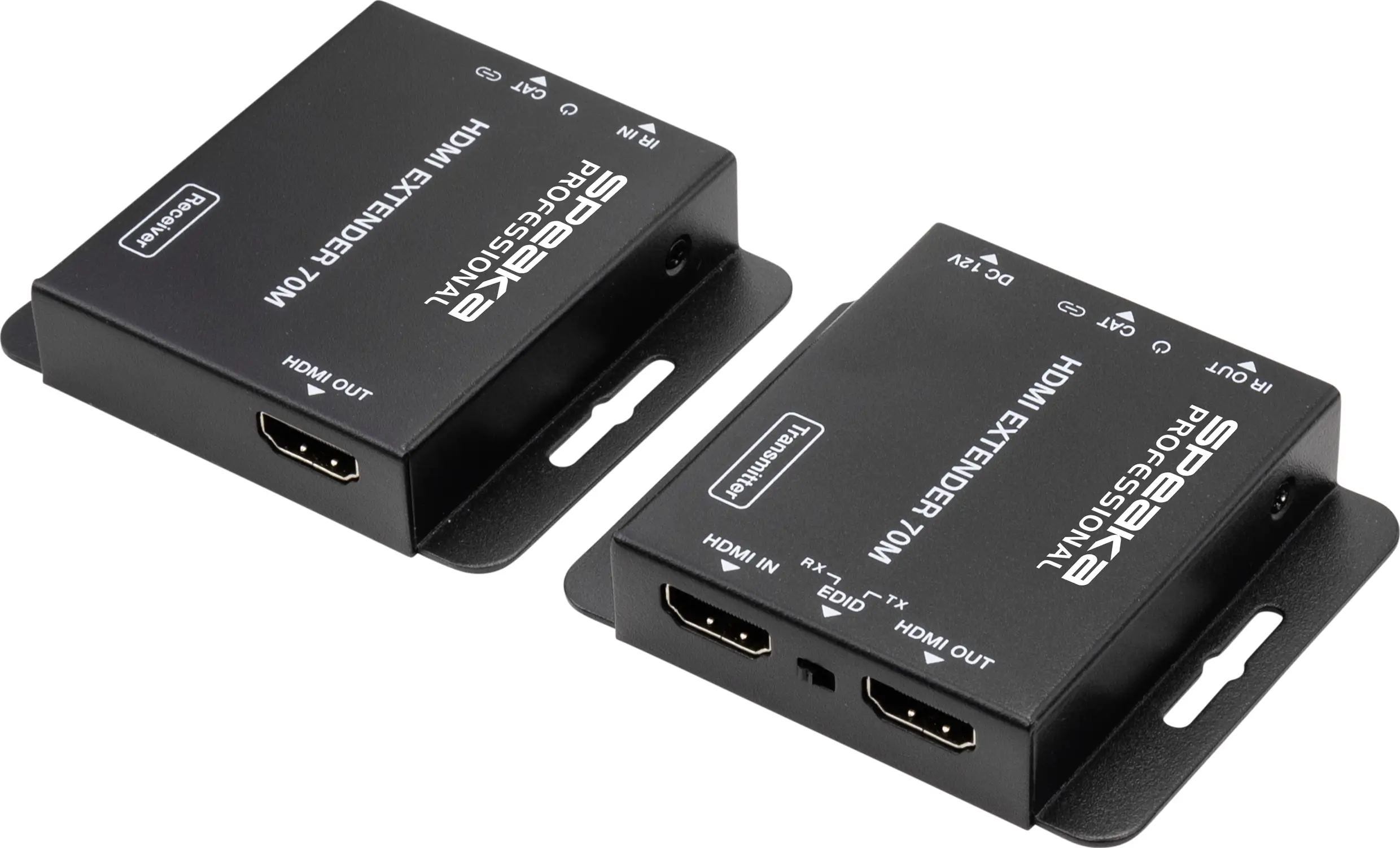 SpeaKa Professional SP-9424396 SP-HDE-200, 4K, передача данных по сетевому кабелю RJ45, дальность действия 70 м.