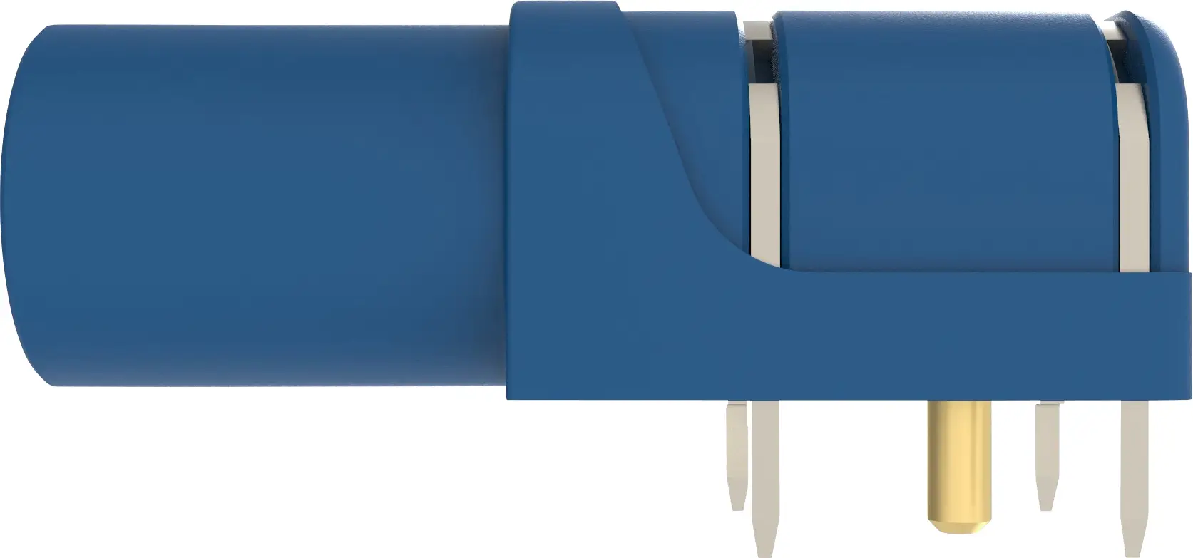 Угловой защитный гнездовой разъем Schützinger SWEB 8094 Au / BL, 1 шт.