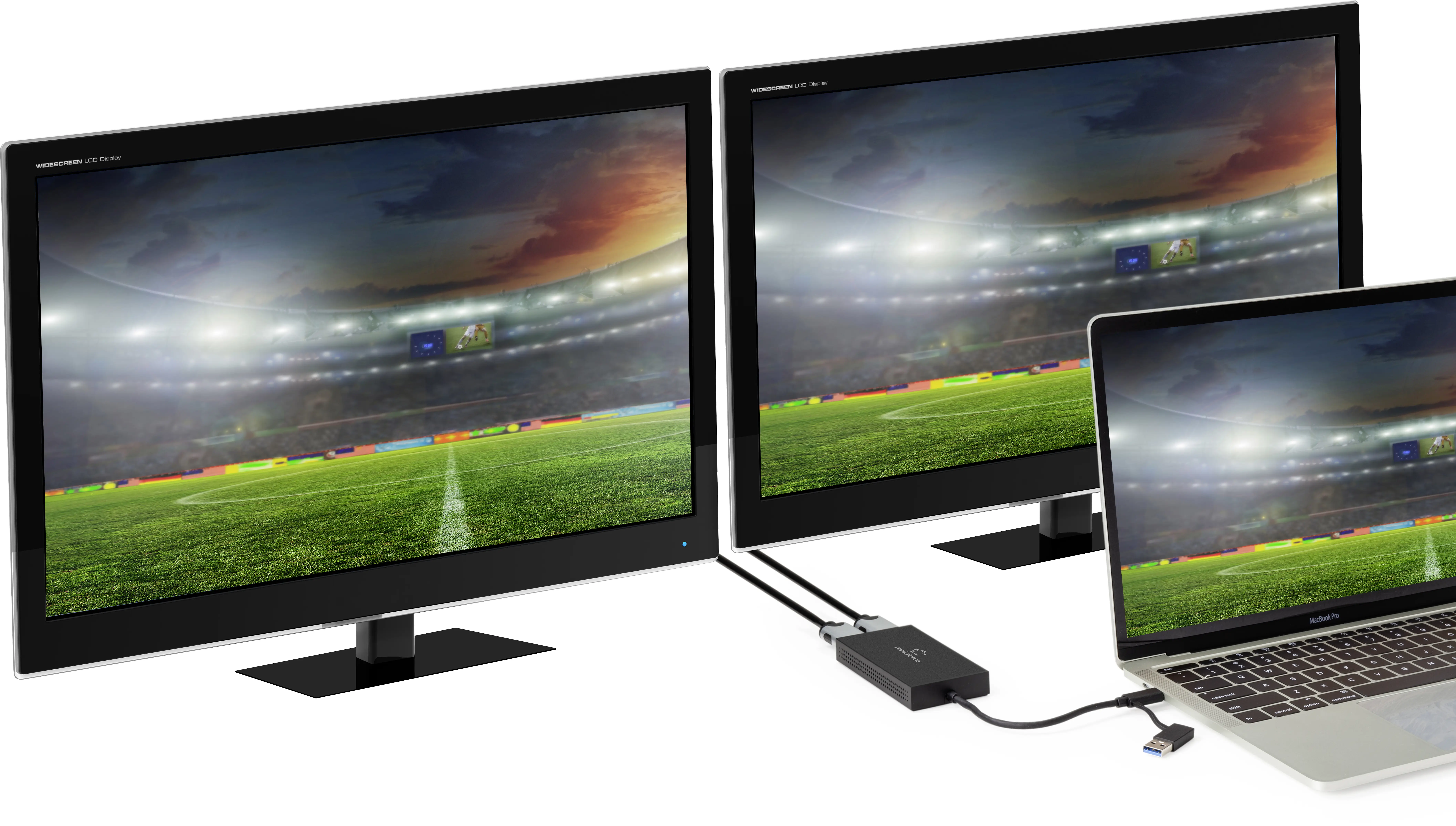 Renkforce RF-VDA-301 2x HDMI, USB 3.2 Gen 1 (USB 3.0), 4K/Full HD