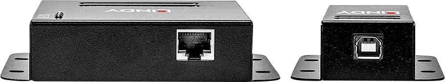 Мережевий кабель LINDY 50 м, 4 порти USB 2.0 Cat.5, подовжувач RJ45, USB-подовжувач через RJ45, 50 м
