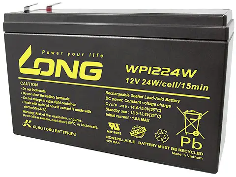 Свинцево-кислотний акумулятор Long WP1224W, AGM, 12 В, 6 Аг