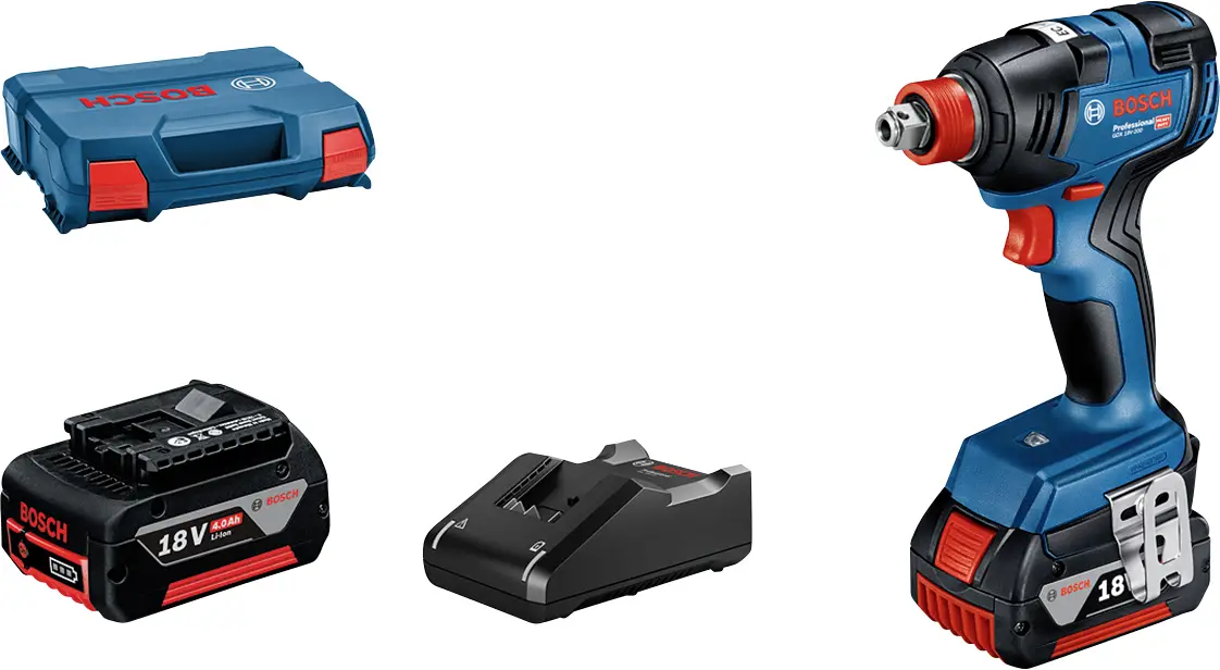 Bosch Professional GDX 18V-200 06019J2206 Аккумуляторный ударный гайковерт | 200 Нм 18 В Количество аккумуляторов в комплекте: 2 4