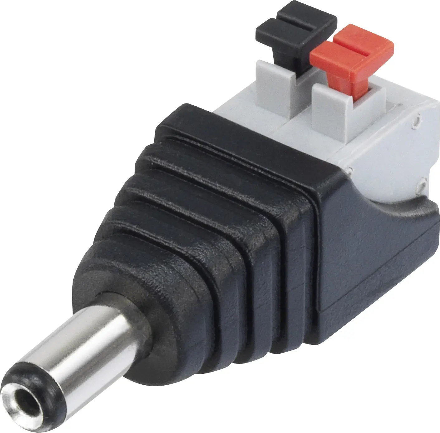TRU COMPONENTS QT-DC2.1M низькострумовий роз'єм, прямий, чоловічий, 5,5 мм 2,1 мм 1 шт.