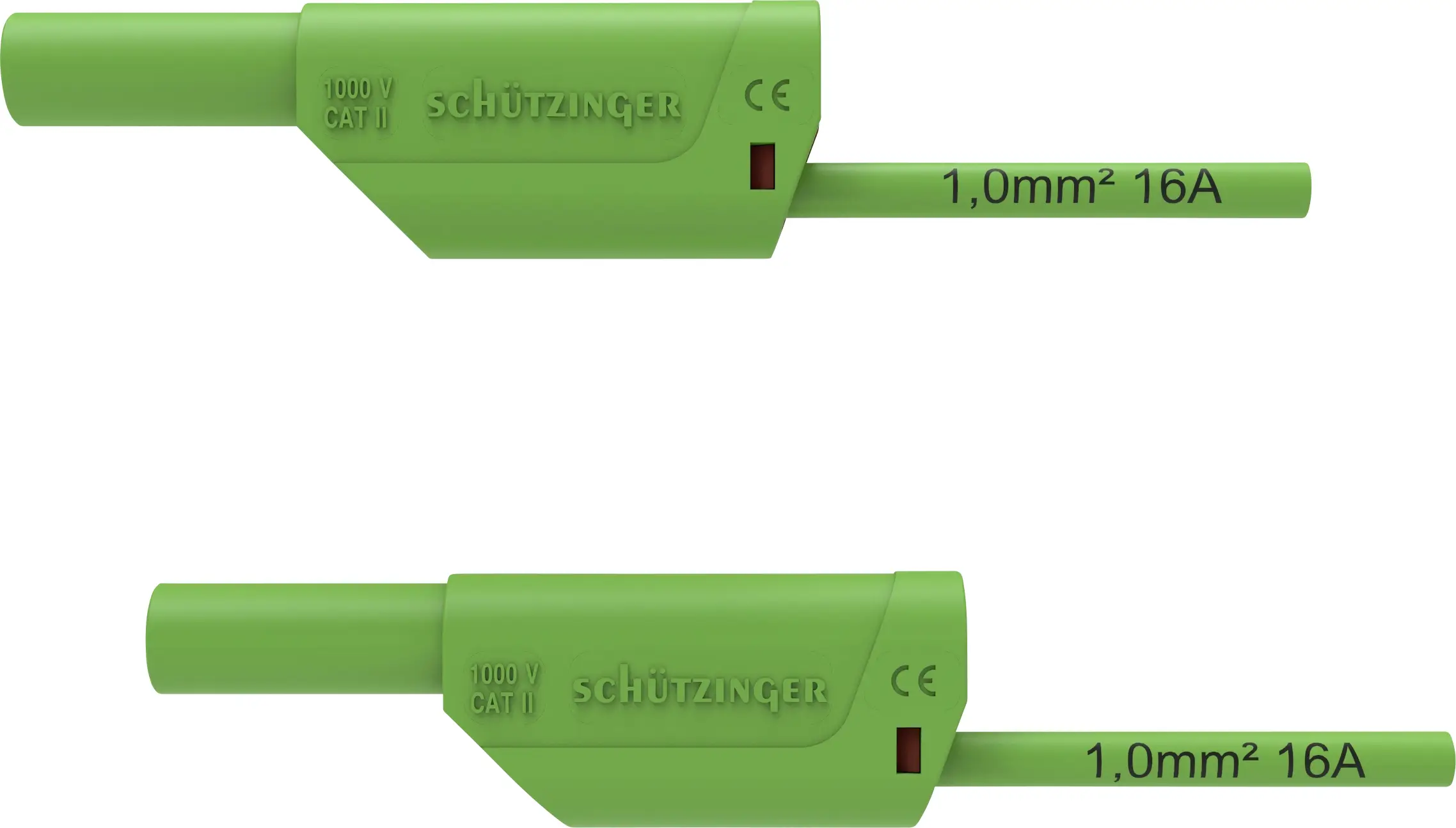 Schützinger VSFK 8500/1/100/GN Безопасный испытательный провод, разъем «папа» 4 мм, разъем «папа» 4 мм, 100,00 см, зеленый 1 шт.