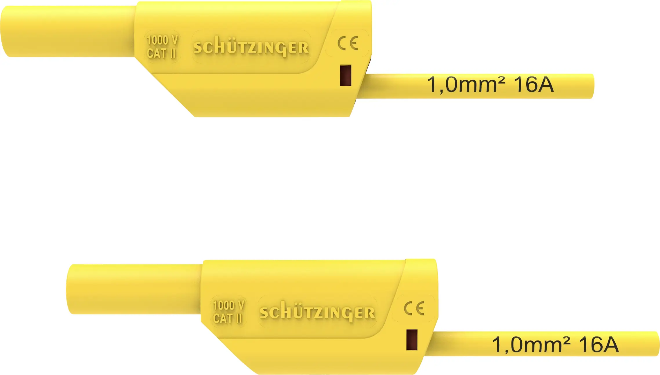 Schützinger VSFK 8500/1/50/GE Безопасный испытательный провод, разъем «папа» 4 мм, разъем «папа» 4 мм, 50,00 см, желтый 1 шт.