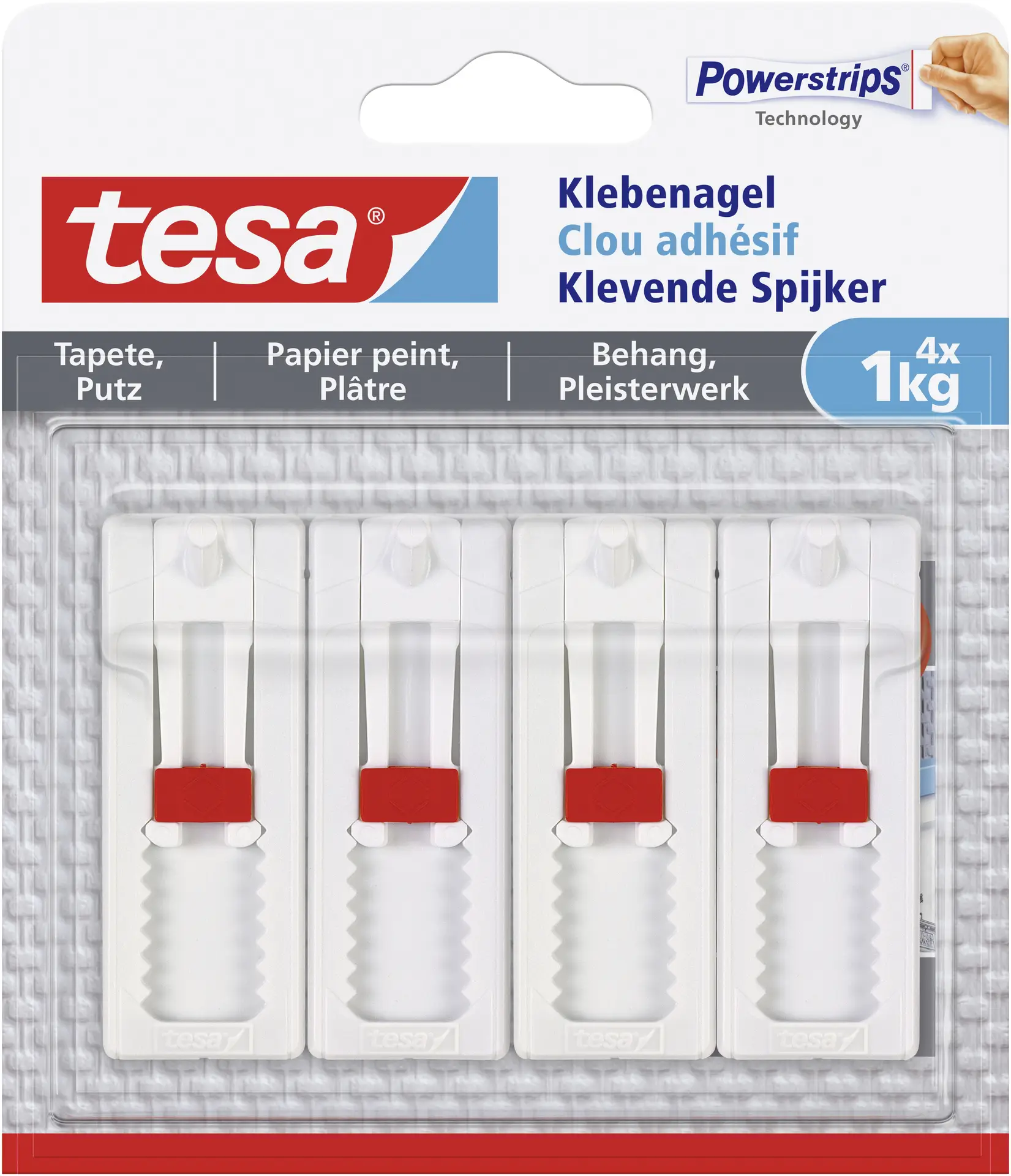 tesa 77774 клейкий гачок 77774-00009-00 4 шт.
