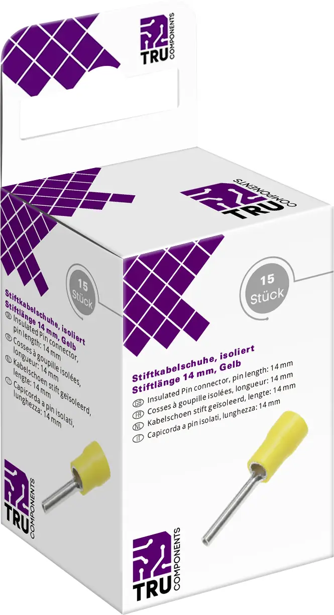 TRU COMPONENTS T2010C362 Штыревой разъем 15 шт.