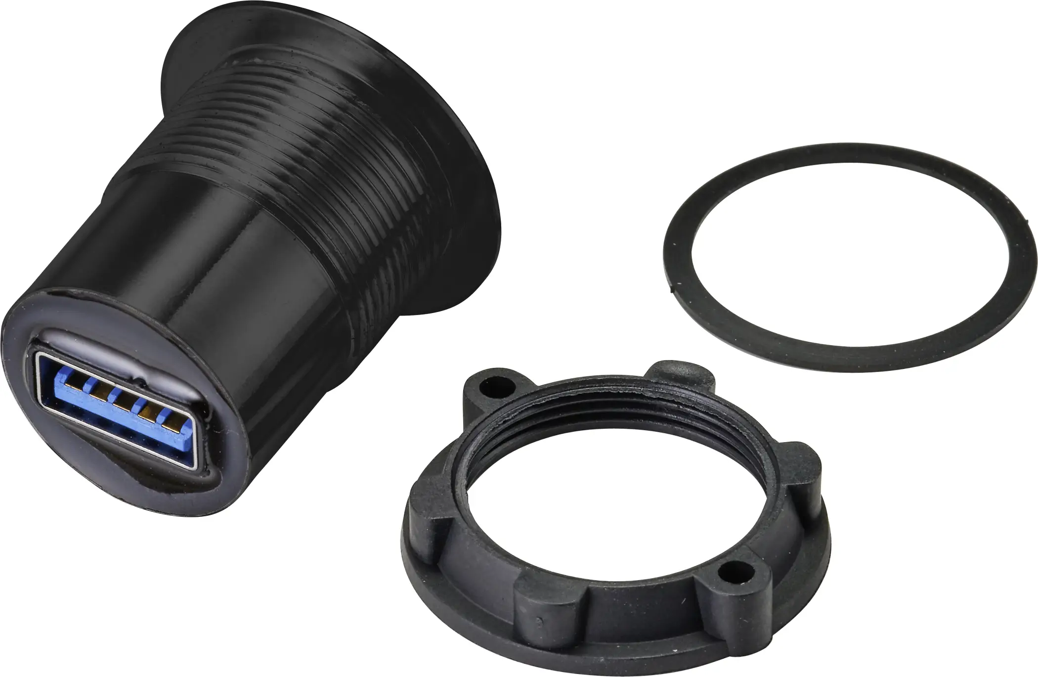 Разъем USB-штекер TRU COMPONENTS USB-33-BK TC-9534340, 1 шт.