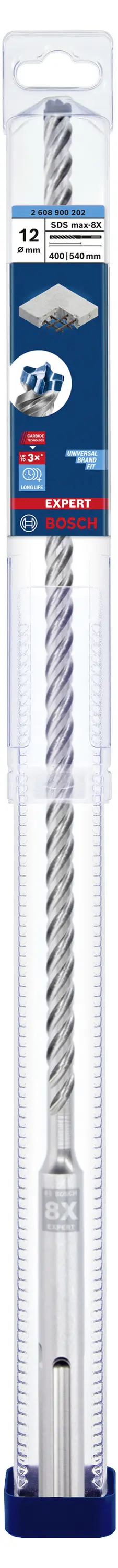 Набор для ударной дрели Bosch Accessories EXPERT SDS max-8X 2608900202 12 мм, 1 шт.