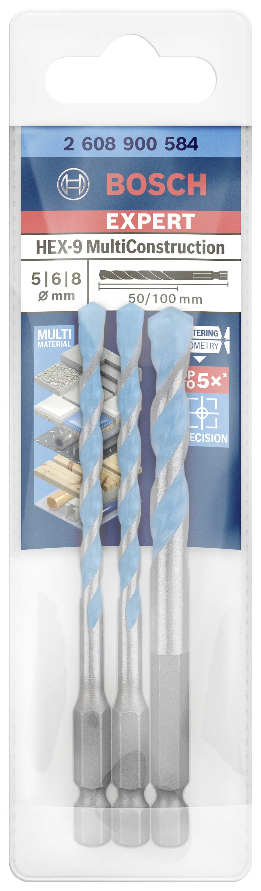 Набор многоцелевых сверл Bosch Accessories 2608900584, 3 шт.