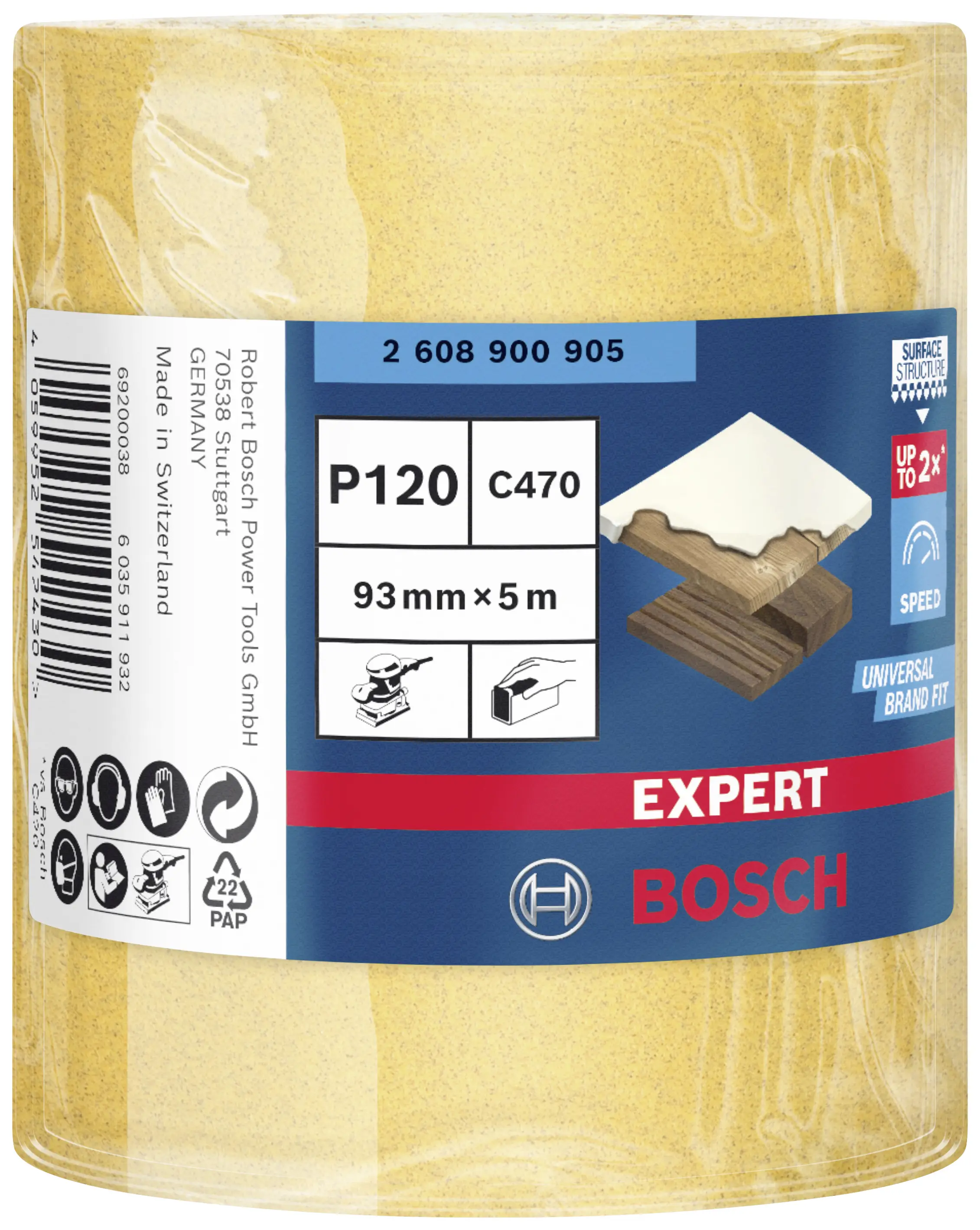 Рулон наждачной бумаги Bosch Accessories EXPERT C470 2608900905 5000 мм 1 шт.