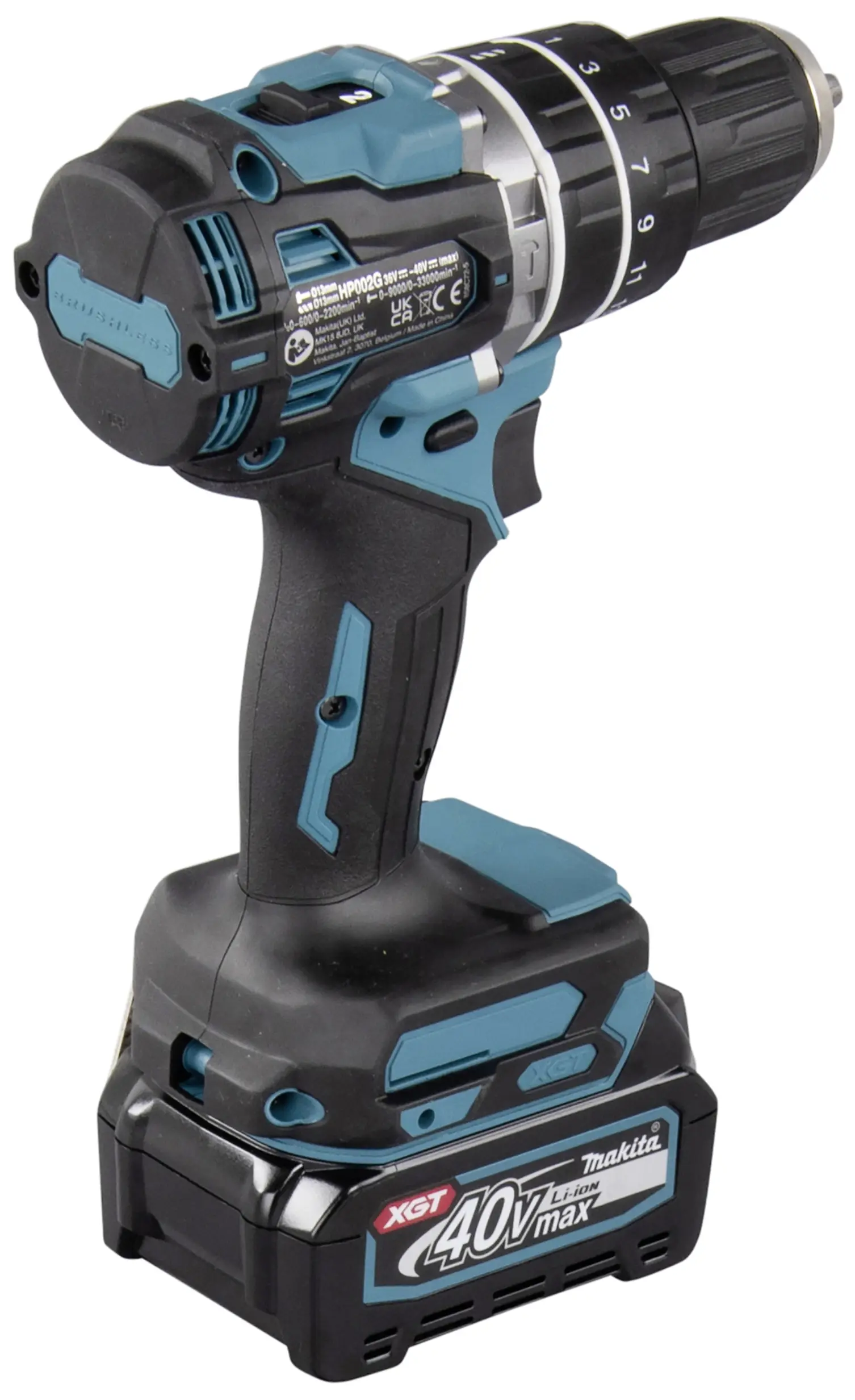 Makita HP002GA202 2-швидкісний акумуляторний ударний гайковерт, включаючи 2 акумулятори, зарядний пристрій, кейс