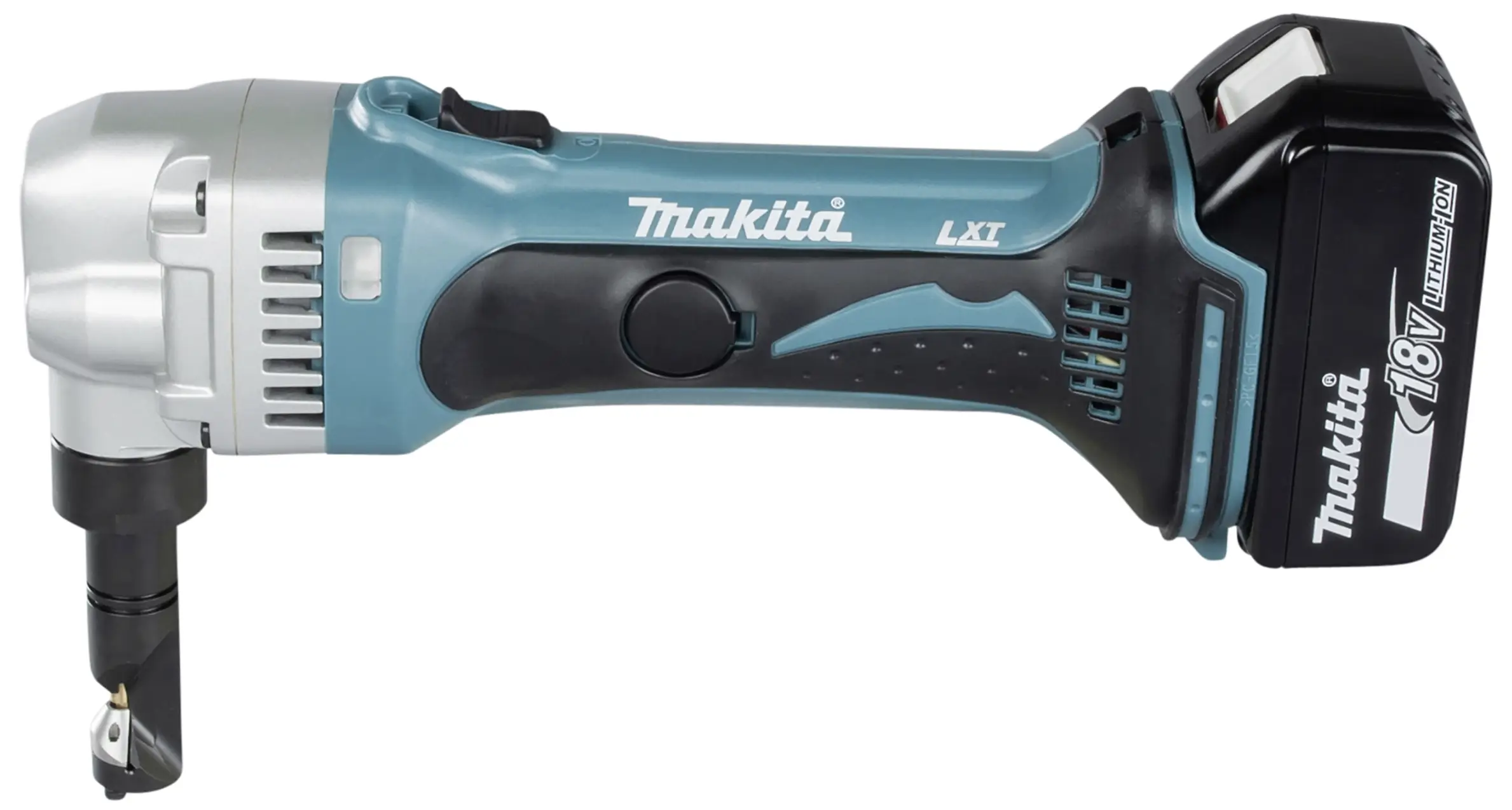 Ножницы по листовому металлу Makita DJN161RTJ, в комплекте 2 аккумулятора, зарядное устройство и кейс. Напряжение аккумулятора: 18