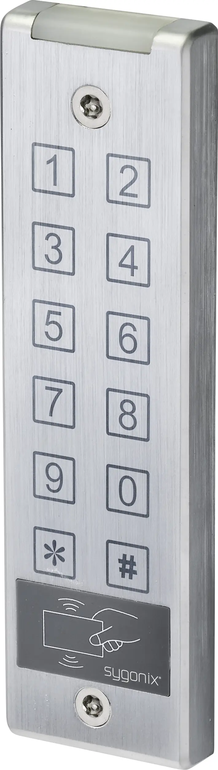 Клавиатура с RFID-меткой Sygonix SY-4777290 для поверхностного монтажа 12 В/DC, 24 В/DC IP65 с сенсорным экраном