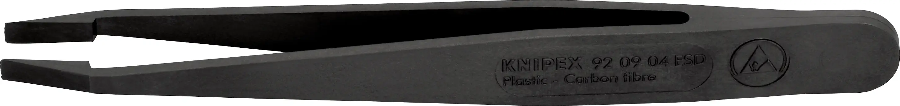 Пинцет Knipex 92 09 04 ESD, 1 шт., тупой, 115 мм