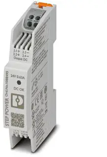 Блок питания на DIN-рейку Phoenix Contact STEP3-PS/1AC/24DC/0.63/PT, 24 В/DC, 0,63 А, 15 Вт