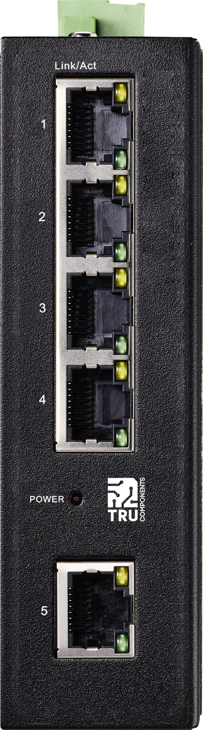 Промисловий комутатор Ethernet TRU COMPONENTS TC-9744168 1+4 порти 10 / 100 / 1000 Мбіт/с