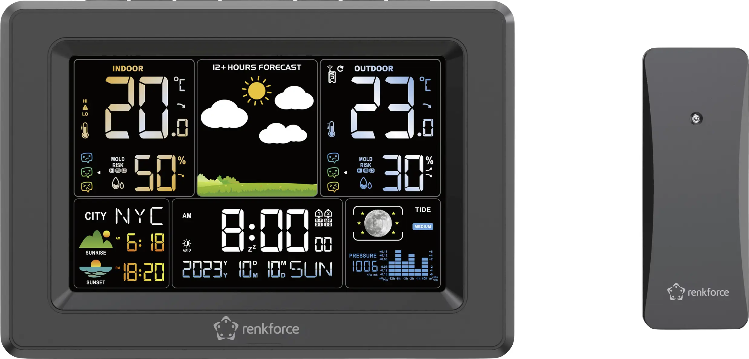 Цифровая метеостанция Renkforce RF-4883630
