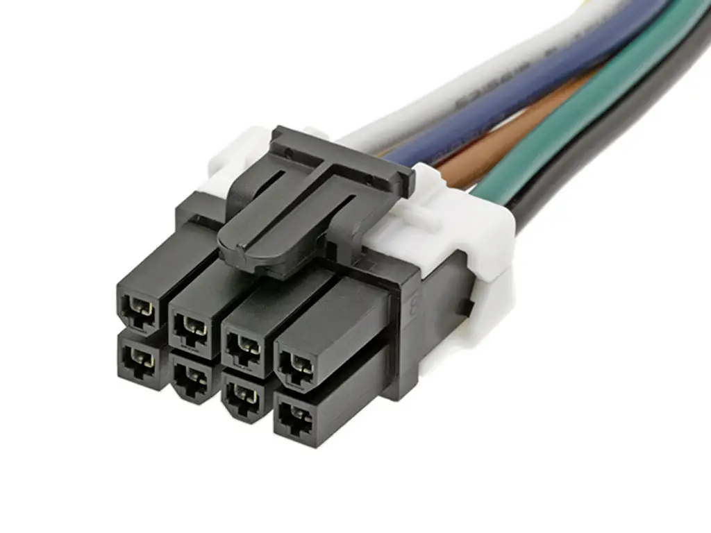 Корпус разъема Molex Female для кабеля Количество контактов: 8 Размеры сетки: 4,2 мм 451350810 1 шт. в упаковке