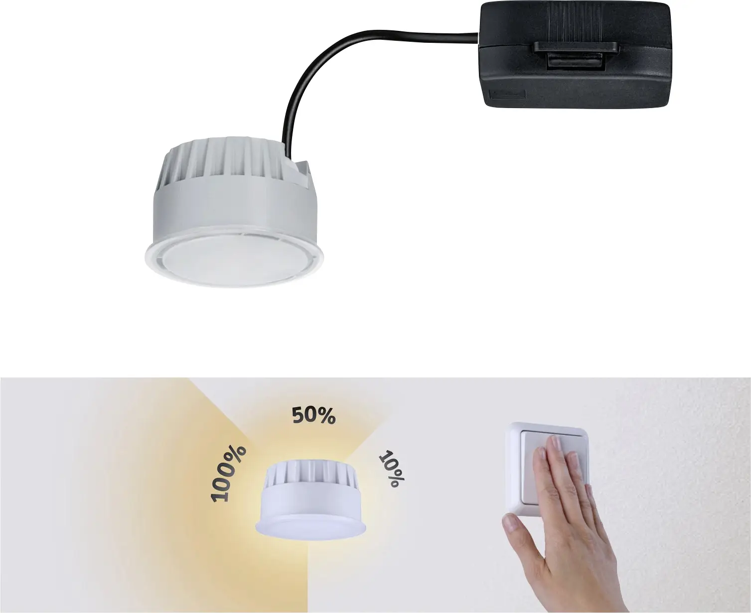 Встраиваемый светодиодный светильник для ванной комнаты Paulmann LED Coin Nova 93072 с сатиновым покрытием, 530 лм