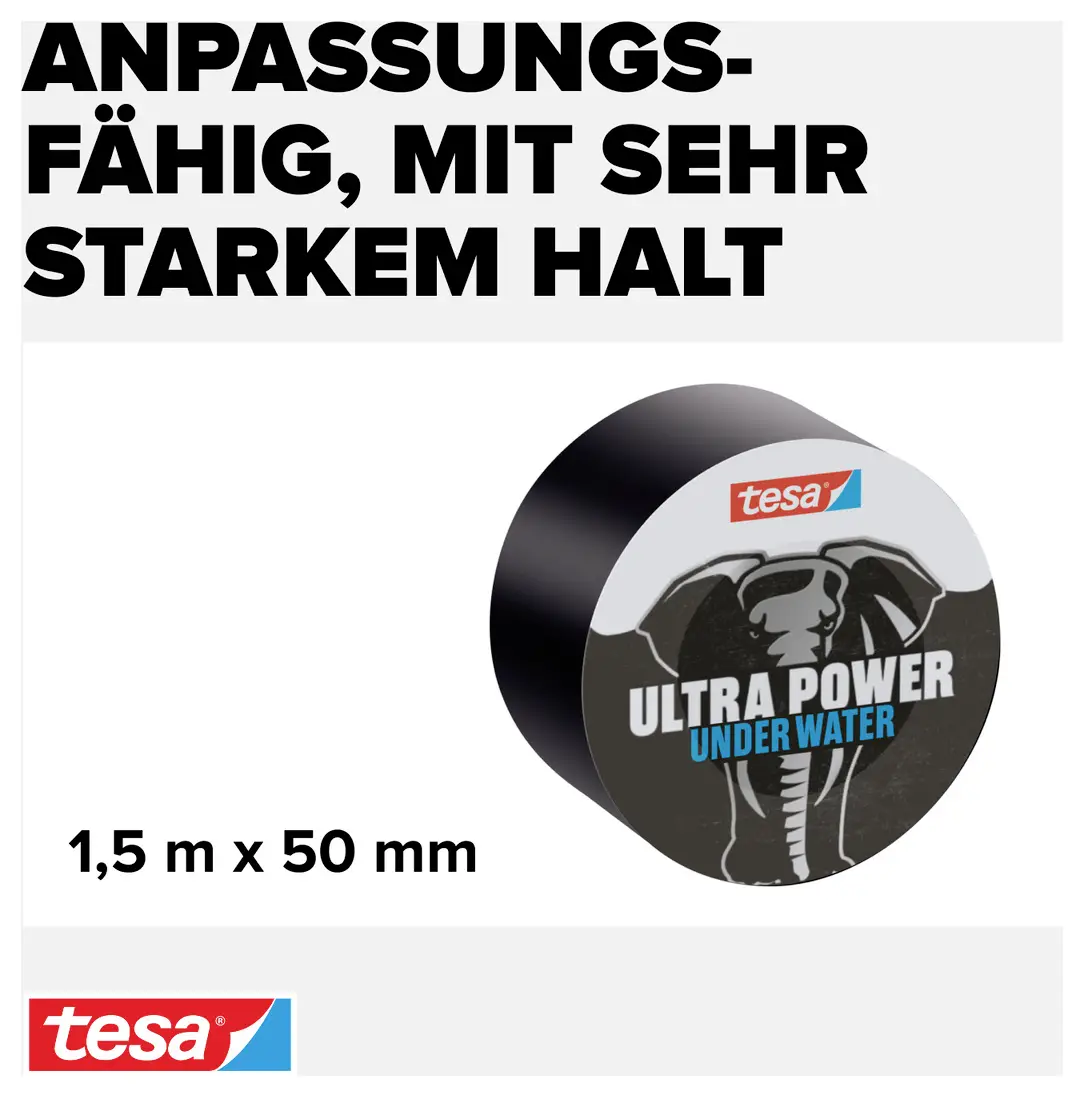 tesa 56491-00000-00 Лента для подводного ремонта Ultra Power (Д x Ш) 1,5 м x 50 мм 1,5 м 1 шт.