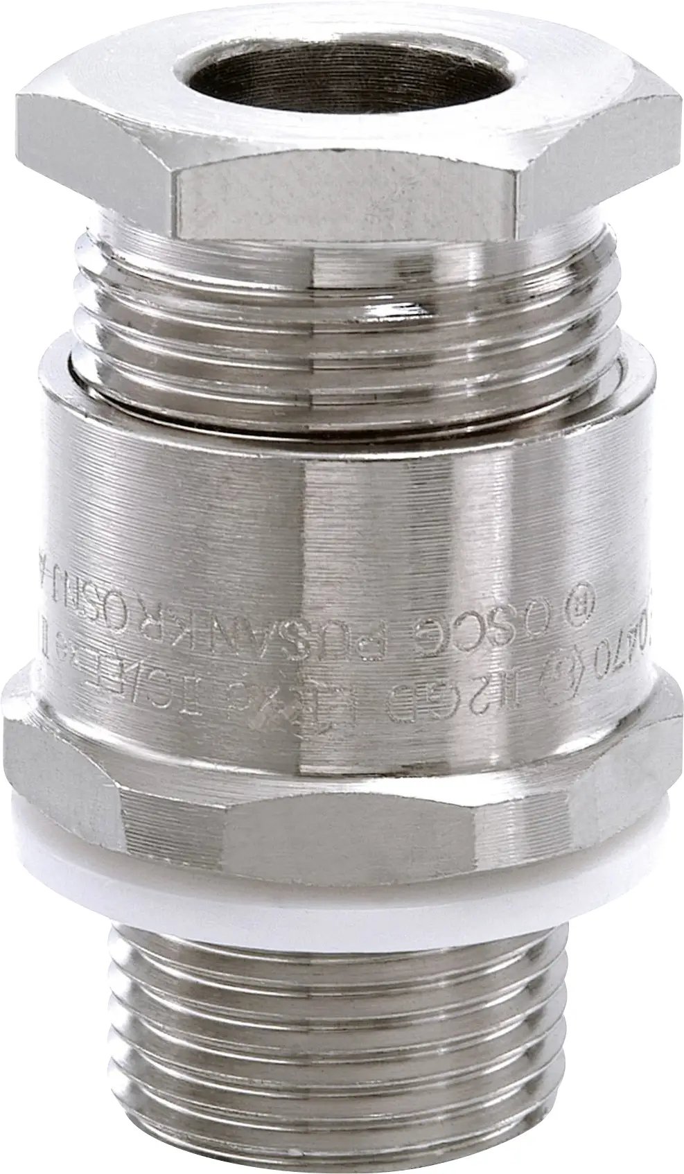 Wiska 50107570 Ударостійкий кабельний сальник з контргайкою, з ущільненням M20 латунь (нікельований) натуральний 1 шт.