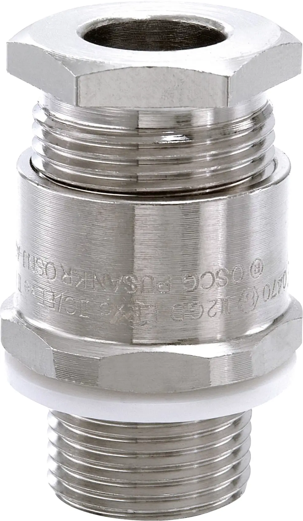 Wiska 50108019 Ударопрочный кабельный ввод, с контргайкой, с уплотнением М20, латунь (никелированная), натуральная 1 шт.