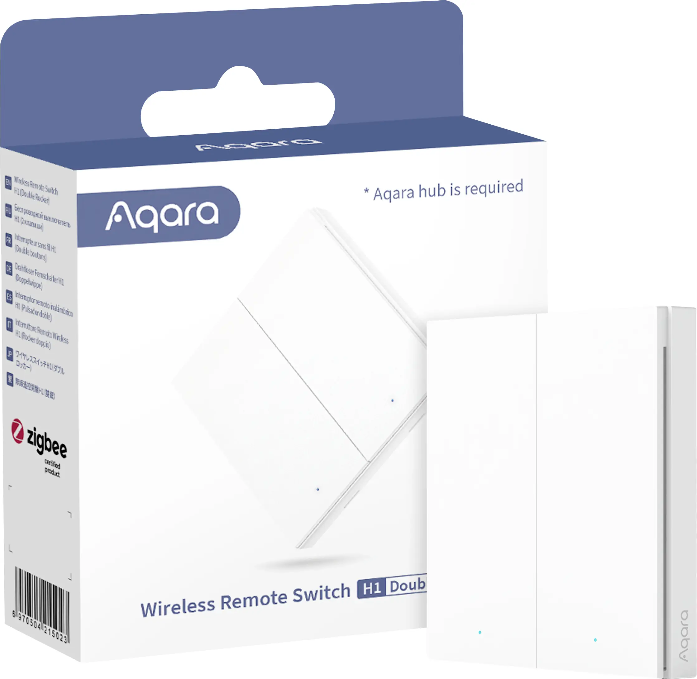 Беспроводной настенный переключатель Aqara WRS-R02, белый, Apple HomeKit