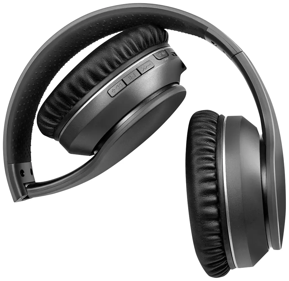 Накладні Bluetooth-стерео навушники LogiLink BT0053 чорного кольору з шумопоглинанням