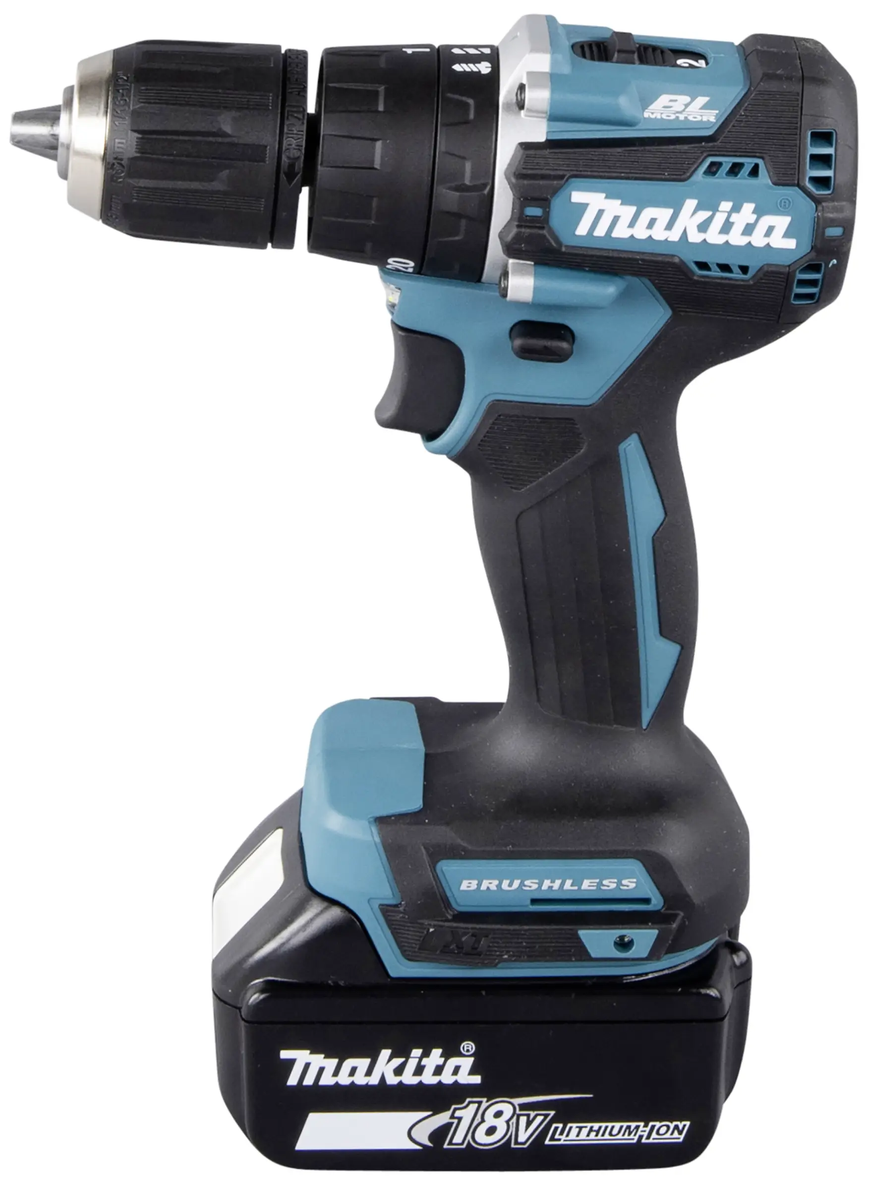 Makita DHP487RAJ 2-швидкісний безщітковий акумуляторний ударний гайковерт, вкл. 2 акумулятори, вкл. зарядний пристрій, вкл. кейс